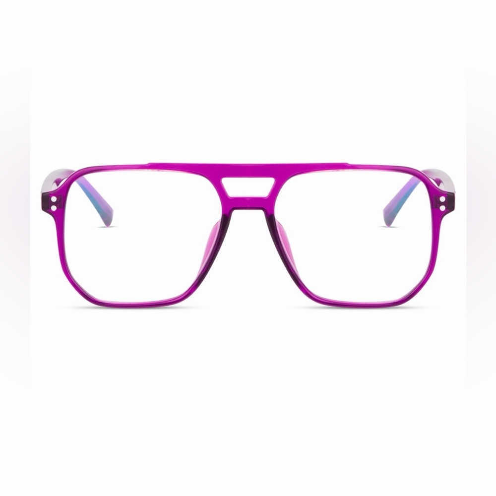 Aviator Blue Light Glasses Oversized Large Lens Acetate Eyeglases